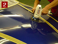 車磨き研究所の磨き2 塗装面をフラットになるまで磨く